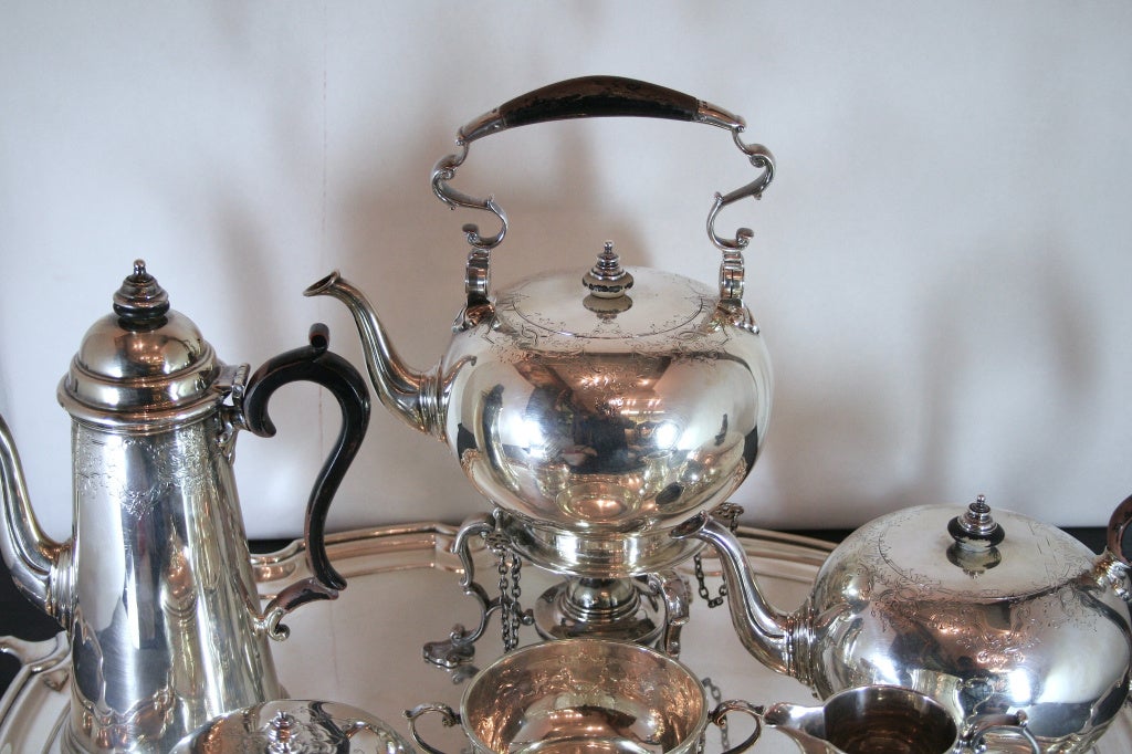 6 Piece Sterling Silver Coffee and Tea Service Set