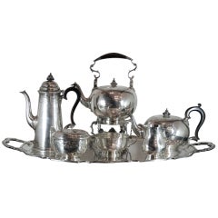 Vintage 6 Piece Sterling Silver Coffee and Tea Service Set