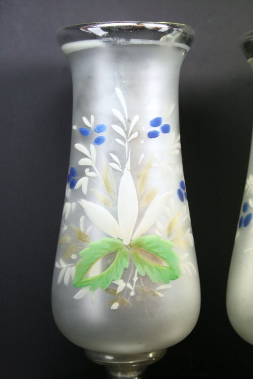 Pair of Mercury Glass Vases