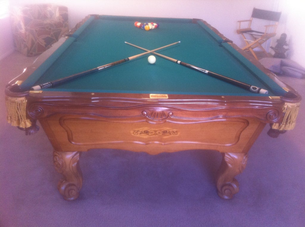 Wood Fantastic Jewel Encrusted Billiard Table owned by David Brenner