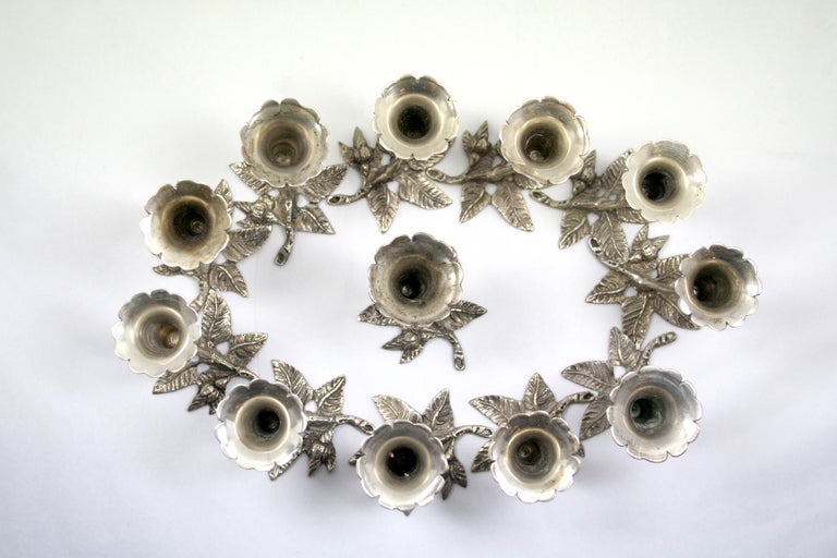 Set of Twelve 800 Silver Place Card Holders