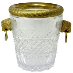 Crystal and Dore Bronze Champagne Bucket