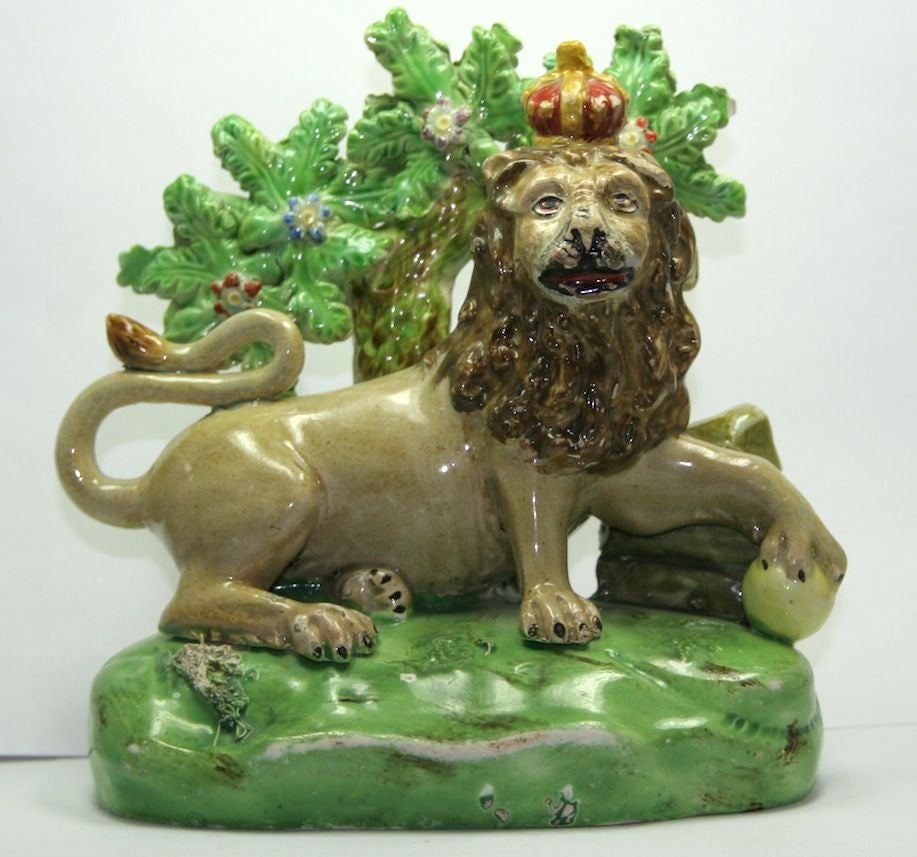 Most rare pair of Staffordshire figures.

These fabulous pieces are highly sought after and are impossible to find as a pair.  An important addition to any collection.