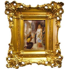 “A Message for Cleopatra” Porcelain Plaque by KPM