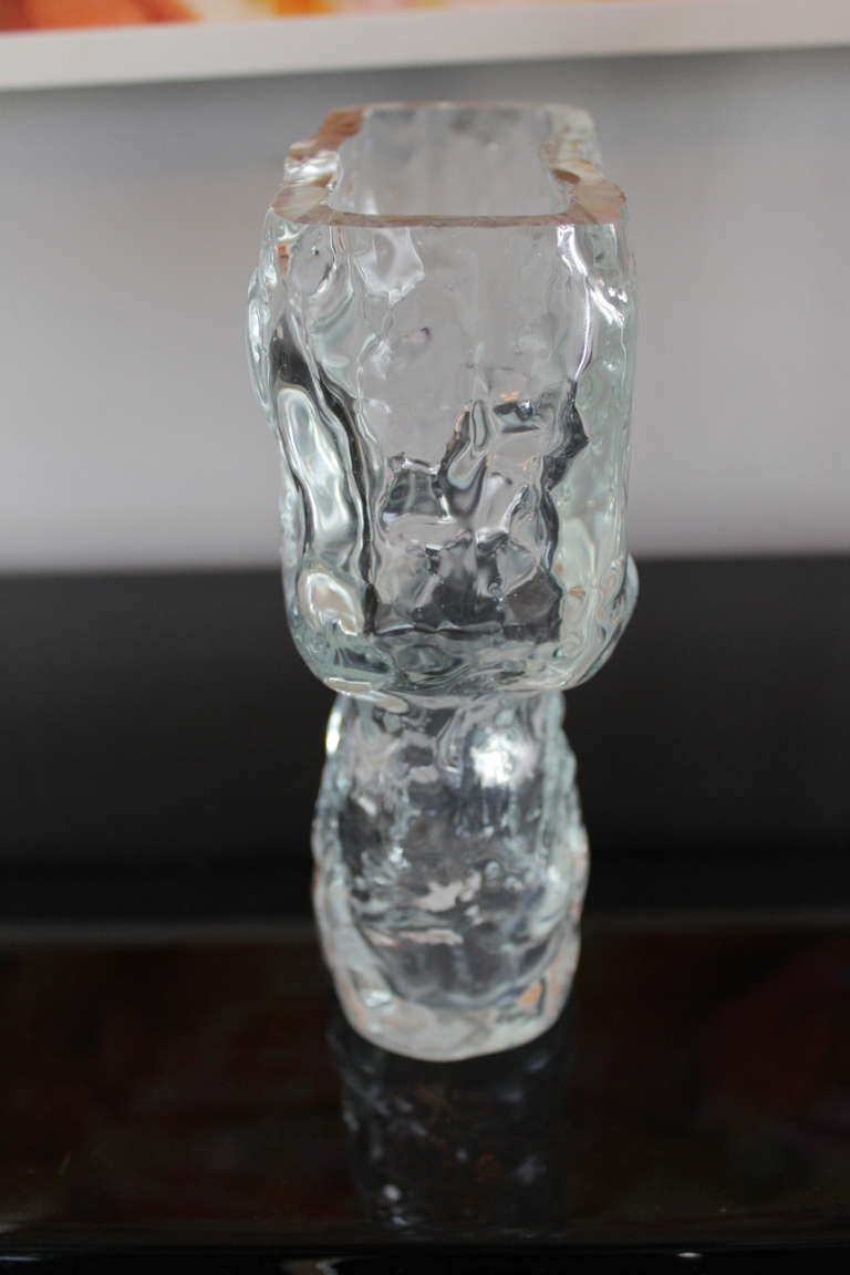 Mid-Century Modern Tapio Wirkkala Glass Icicle Vase