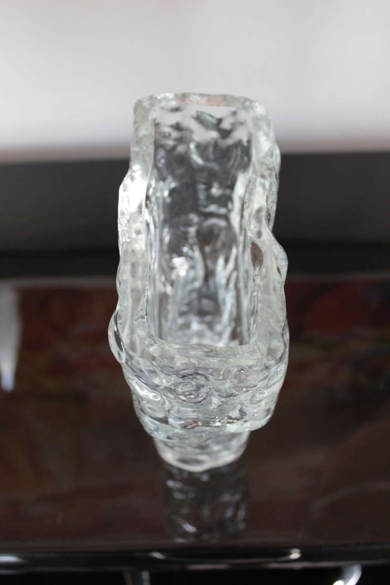 Finnish Tapio Wirkkala Glass Icicle Vase