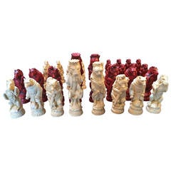 Oversized Animal Resin chess pieces