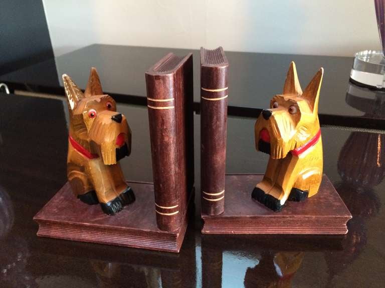 Pair of West Highland Terrier Book Ends