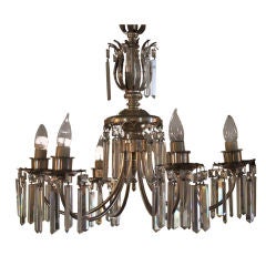 Federal style crystal chandelier