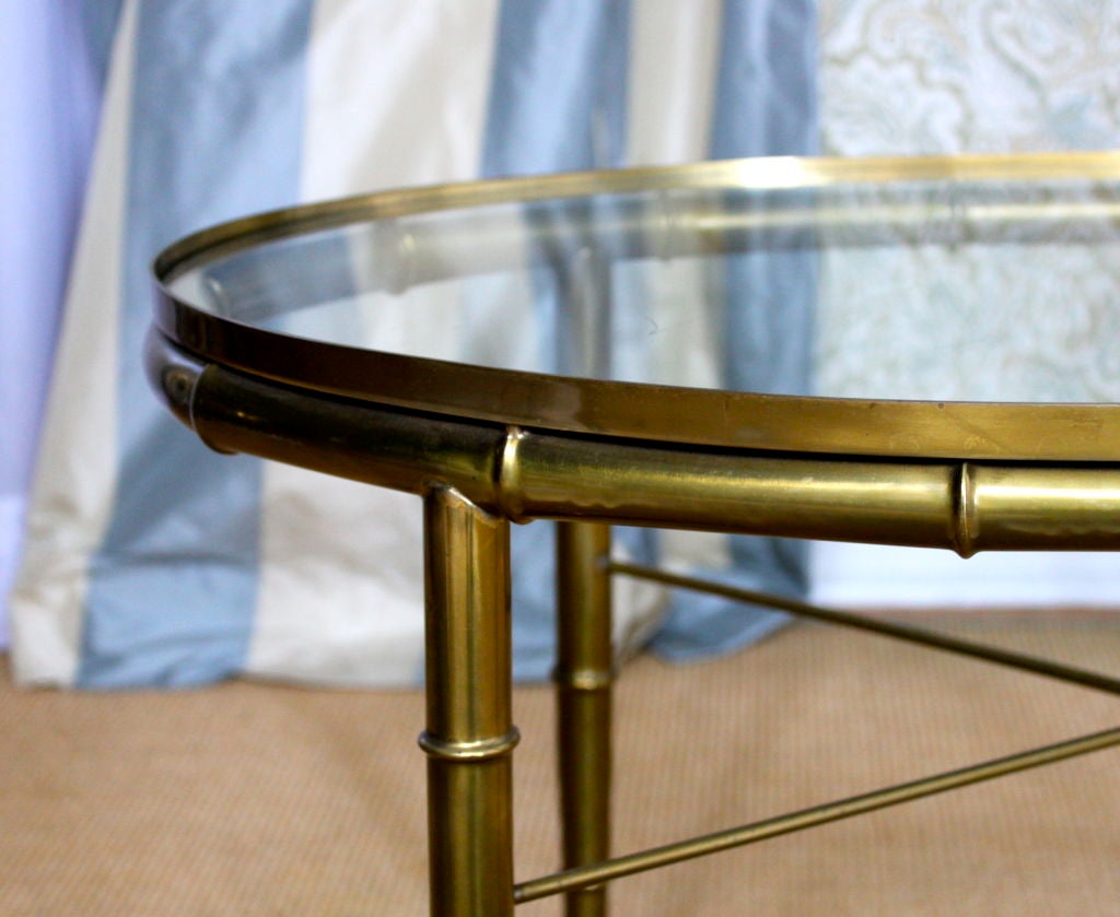 Only one available.  Mastercraft brass bamboo table- Could easily be used as a coffee table, end table or side table -