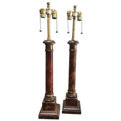 Pair of Marbro Marble lamps