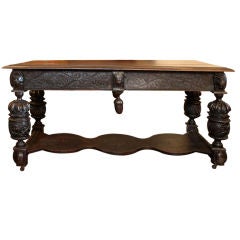 Early 19th c. Carved Jacobean desk