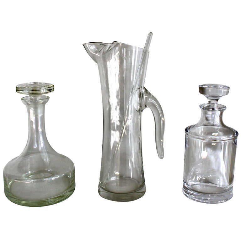 Martini Set/ Asst. Liquor Decanters