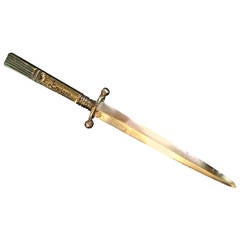 Antique English Brass Letter Opener