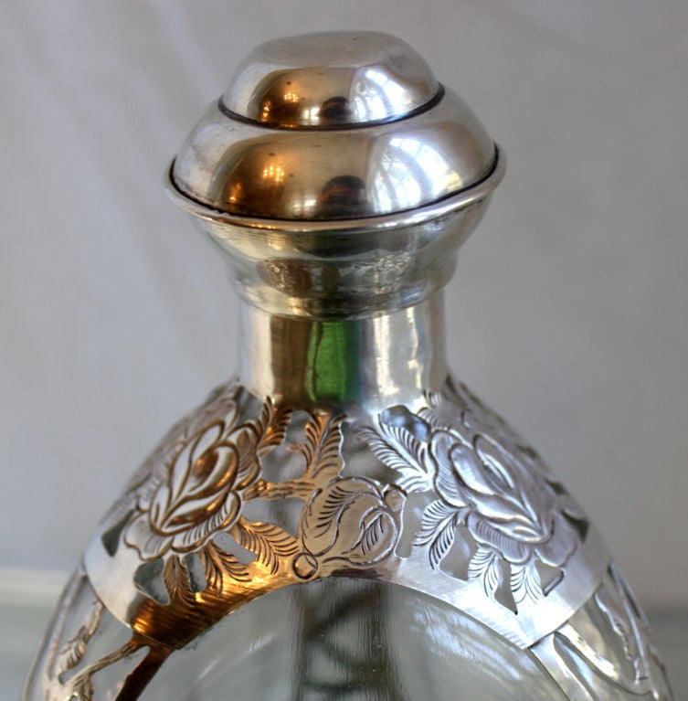 dimple silver bottle