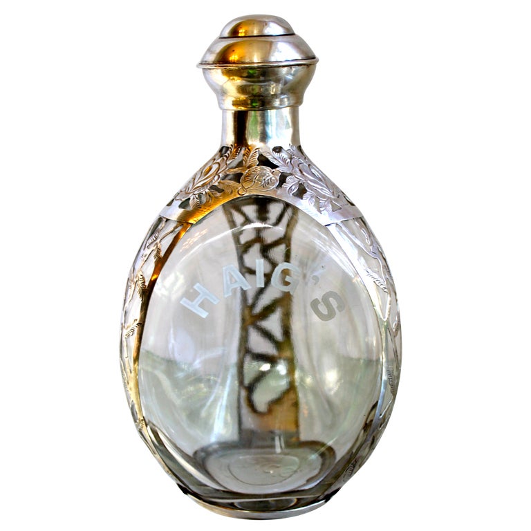 Haig's Bottle / Sterling silver overlay