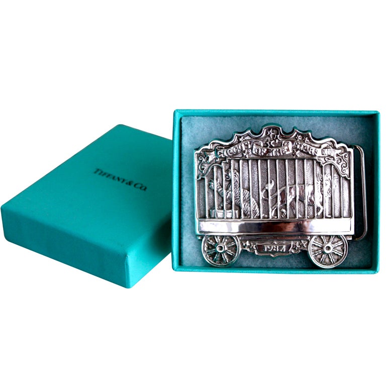 Tiffany & Co. Circus of the Stars Sterling Silver Belt Buckle