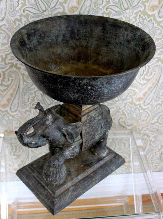 20th Century Vintage Circus Elephant Jardiniere
