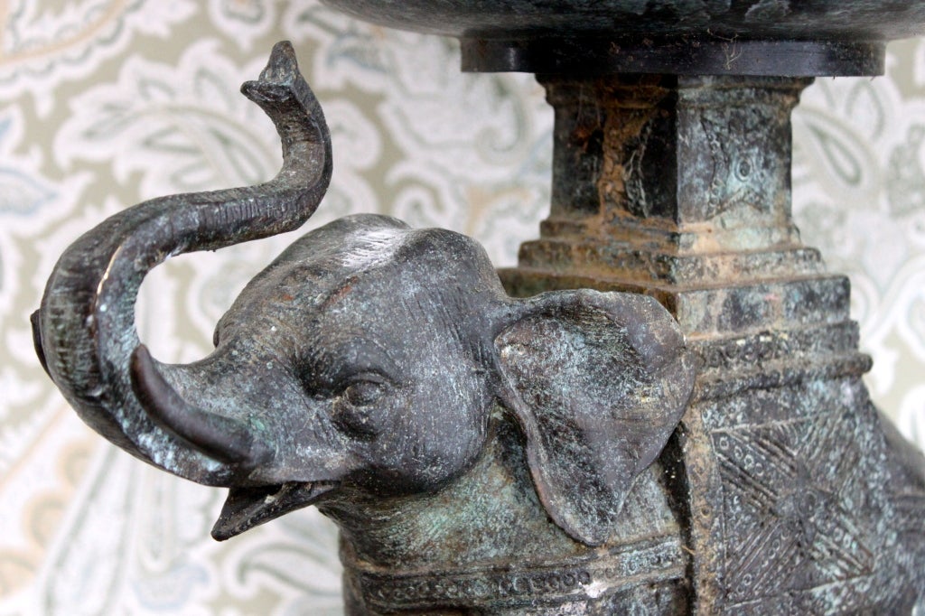 Bronze Vintage Circus Elephant Jardiniere
