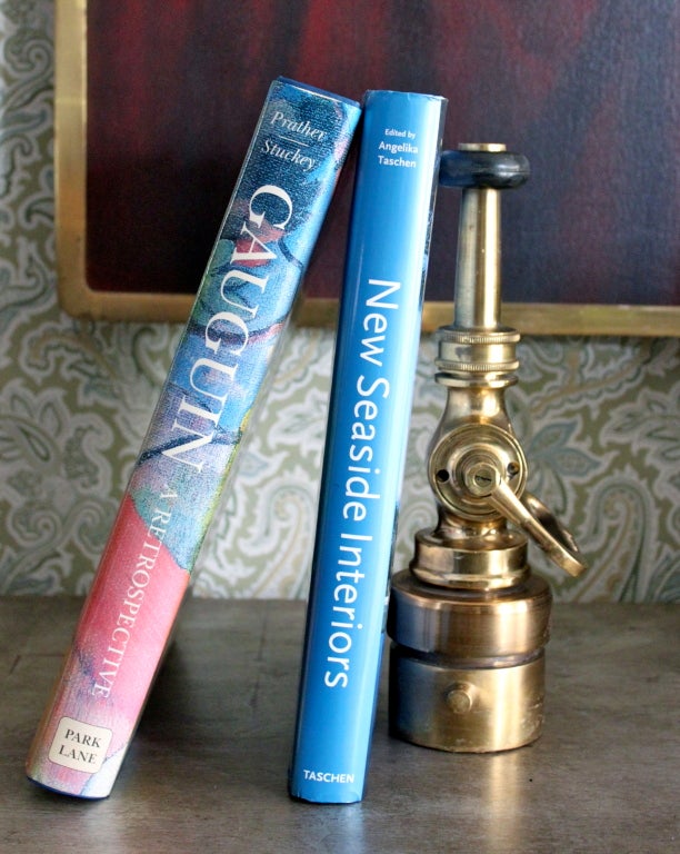 Beautifully designed solid brass fire hose nozzle - perfect for a library as a decorative item, book end or paper weight
