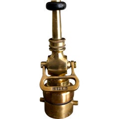 Used Brass Fire Hose Nozzle