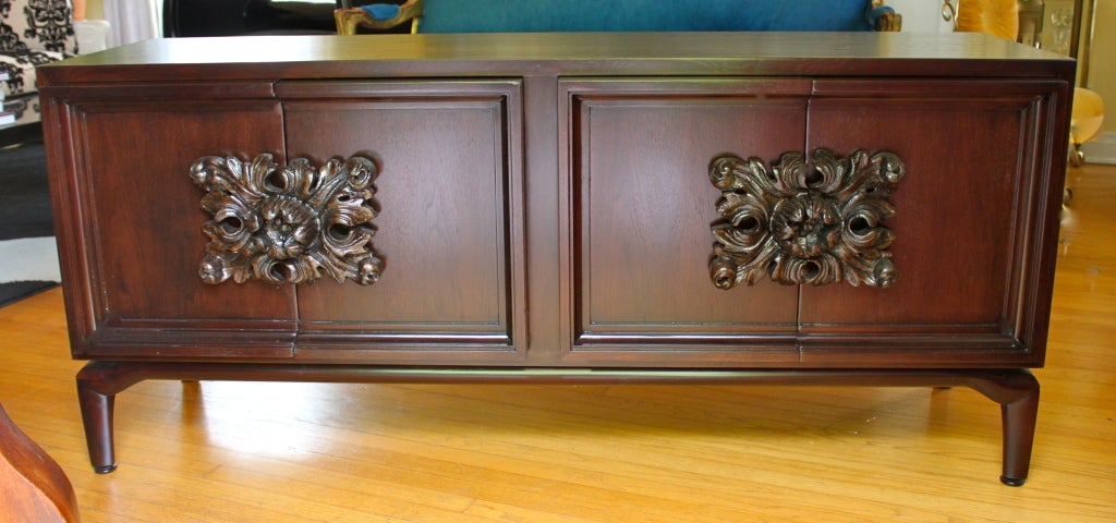 Monteverdi Young Cabinet | Credenza with carved floret pulls