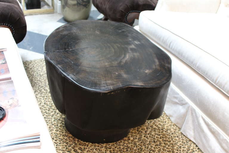 Wood Tree Stump Table