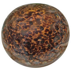 "Leopard" large glass paper weight