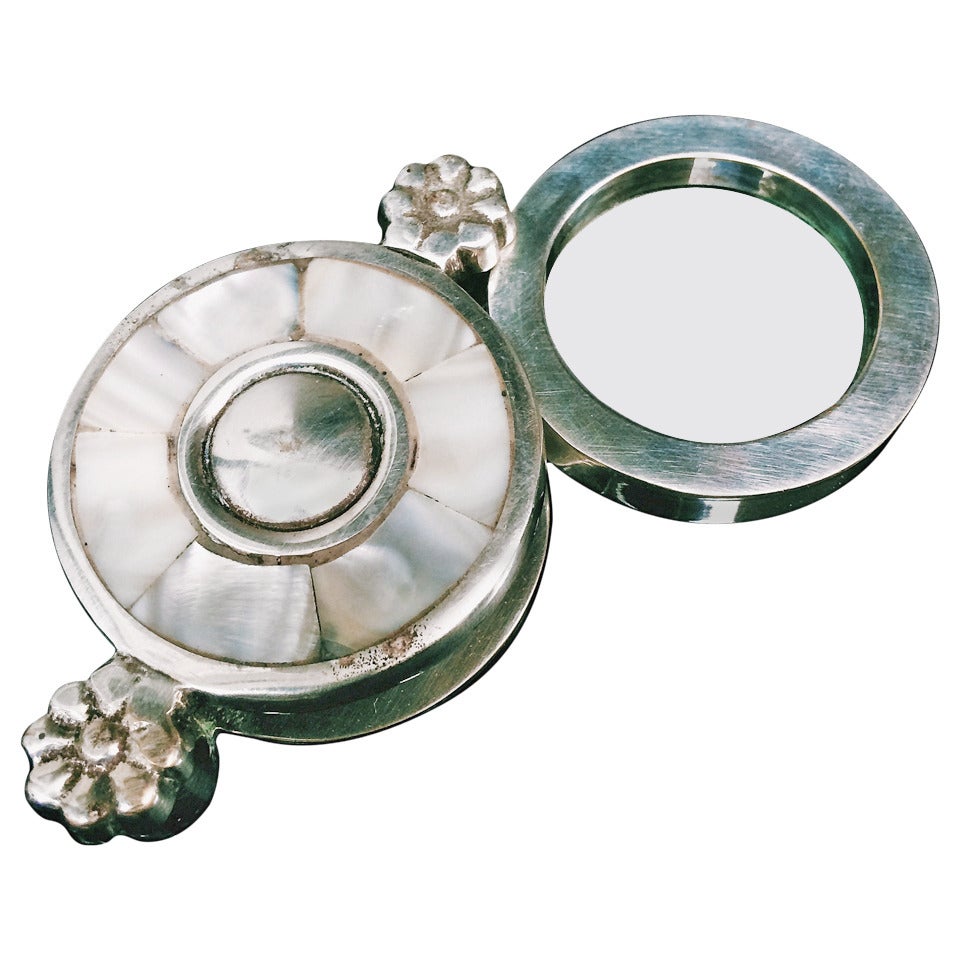 Mother-of-pearl and Silver Magnifying Glass