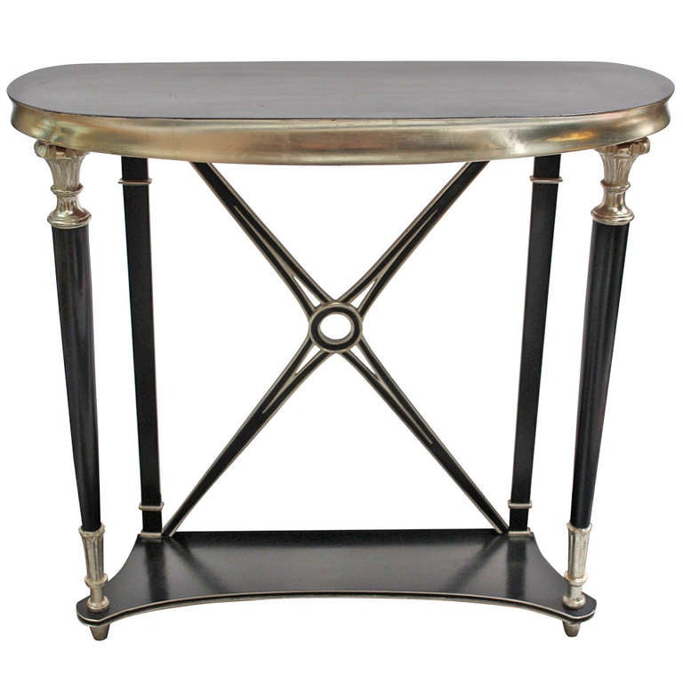 Regency Style Console Table with marble top