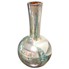 Monumental Mercury Glass Vase