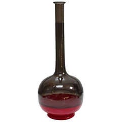 Gio Ponti glass bottle vase