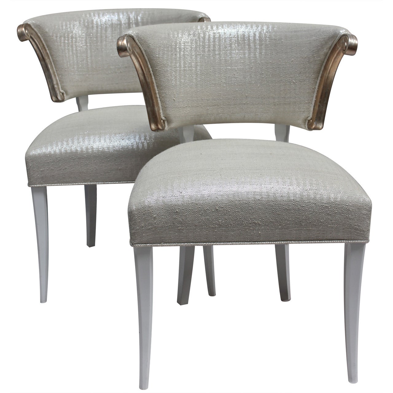 Pair of Grosfeld House Klismos Chairs