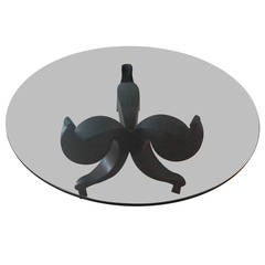 Rare Center or Dining Bronze Table, Signed Gilad Ben Artiz