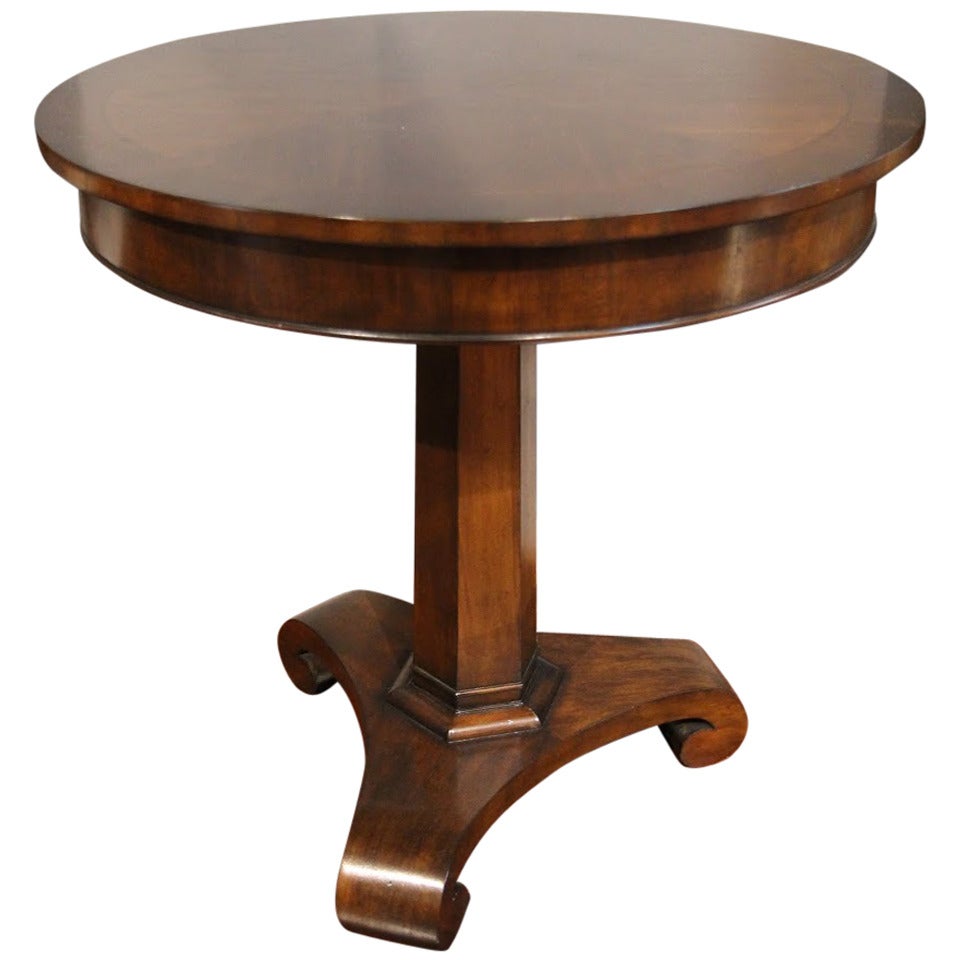 Empire Revival Center / pedestal side table