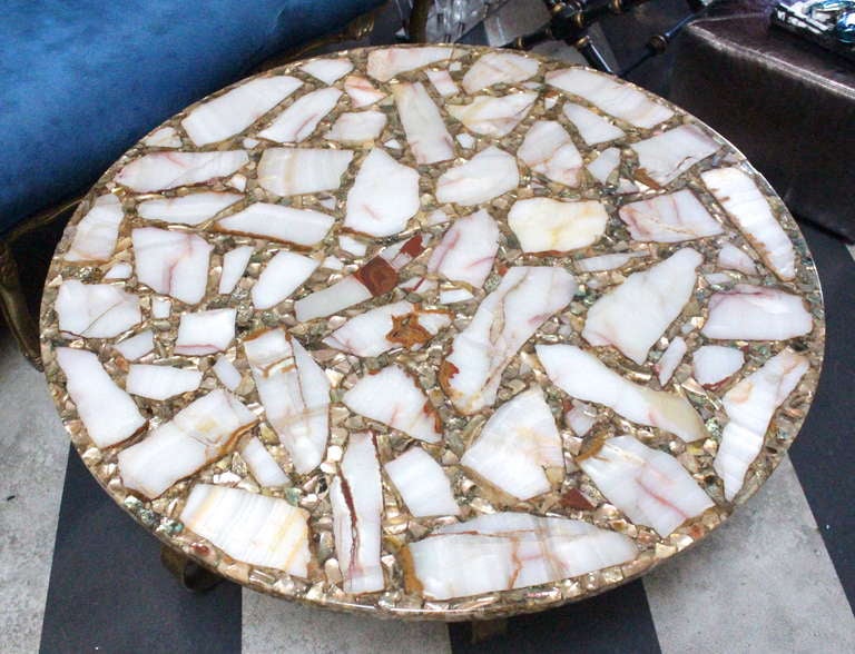 abalone shell table