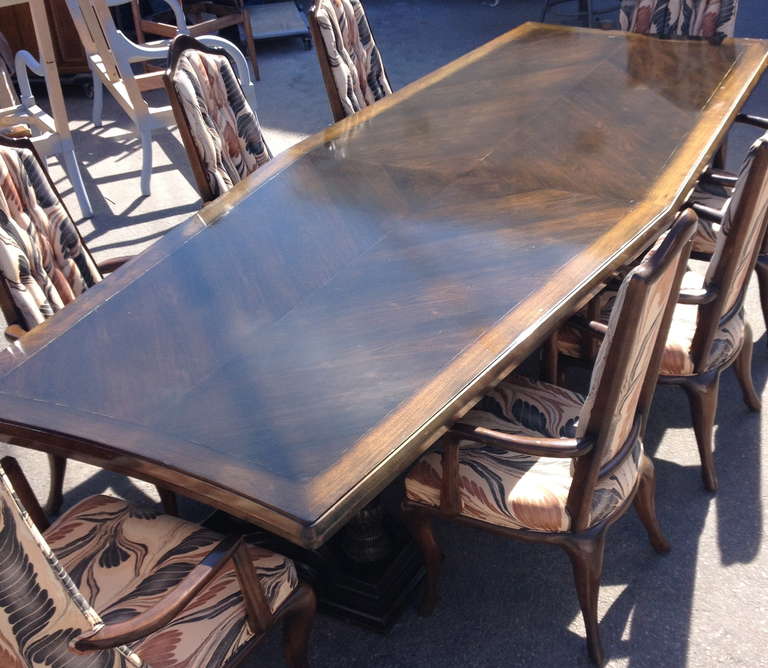 Rare Maurice Bailey for Monteverdi Young Table à manger & 8 Chaises