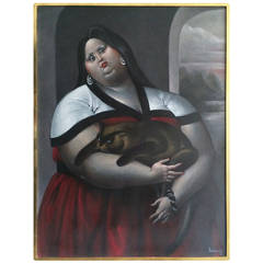 Monumental Painting in the manner of Botero 8