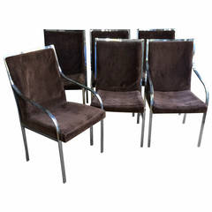 Set of six Milo Baughman dining chairs