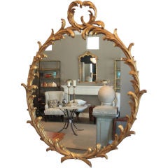 Gilded mirror in the manner of Serge Roche