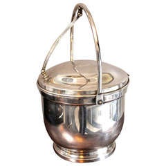 Silver Plate Cantilevered Ice Bucket