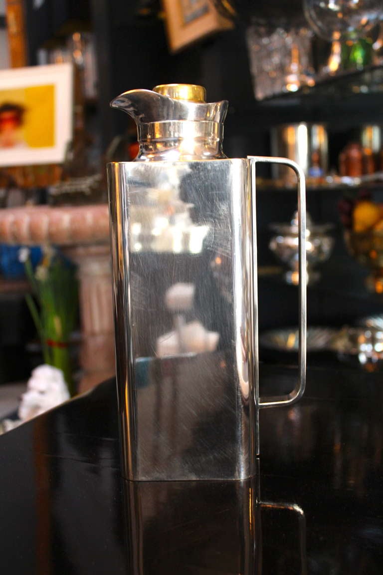 silver plate bar thermos - great design and very substantial piece