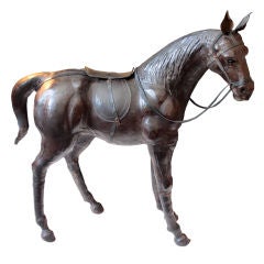 Leather Horse Sculpture's