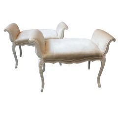 Pair French benches
