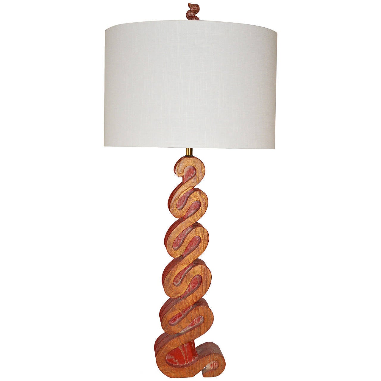 Sculptural MidCentury Modern Lamp For Sale at 1stdibs