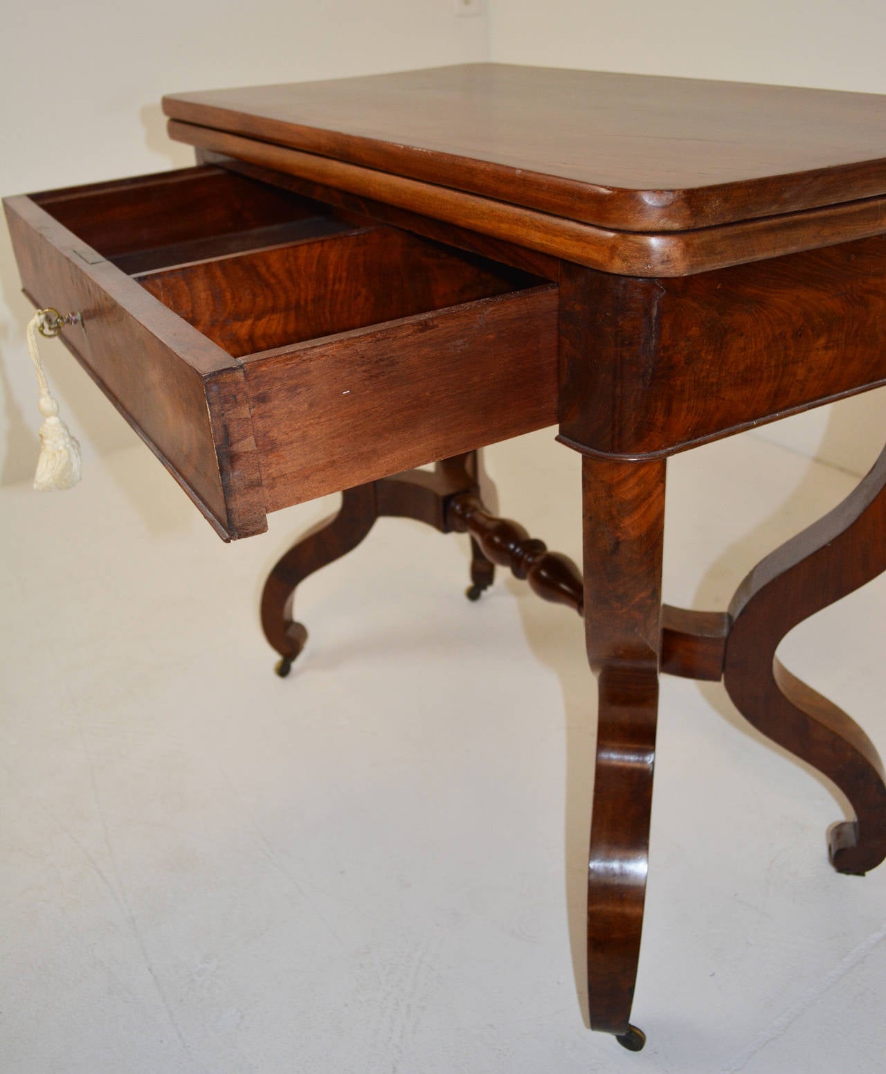 French Fine Louis Philippe Card Table For Sale