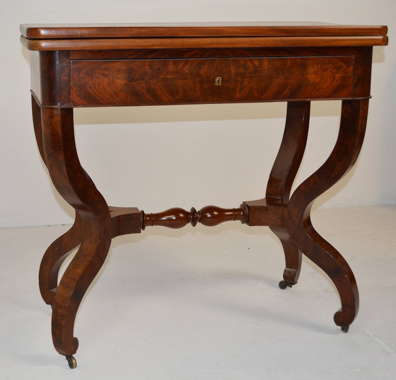 19th Century Fine Louis Philippe Card Table For Sale