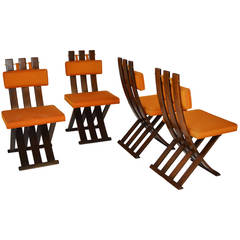 Set of Four Harvey Probber "X" Dining Chairs 8