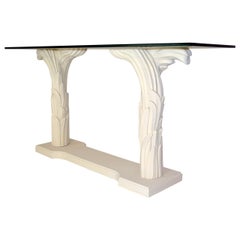 Serge Roche Style Palm Console