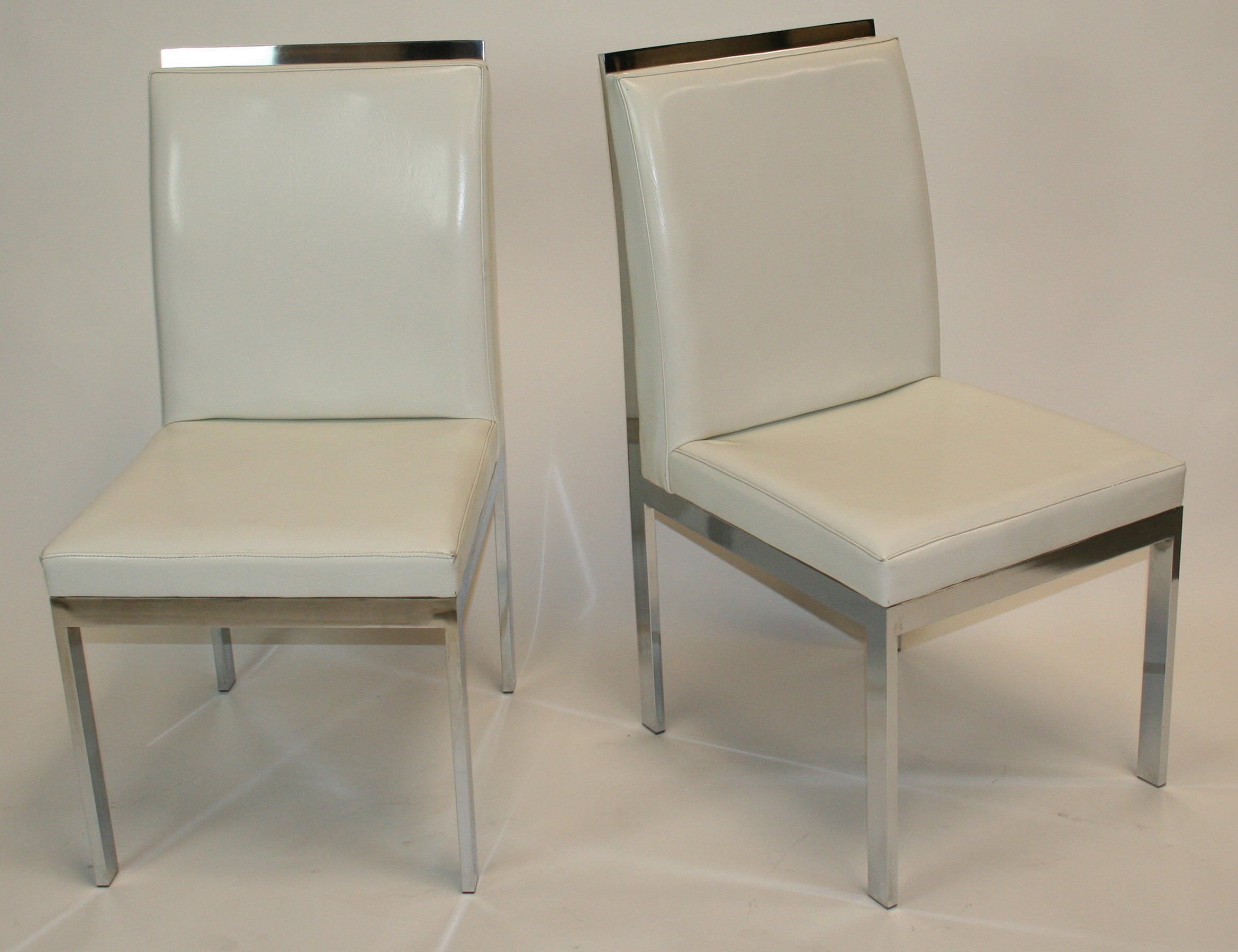 Pair of DIA Chrome Side Chairs